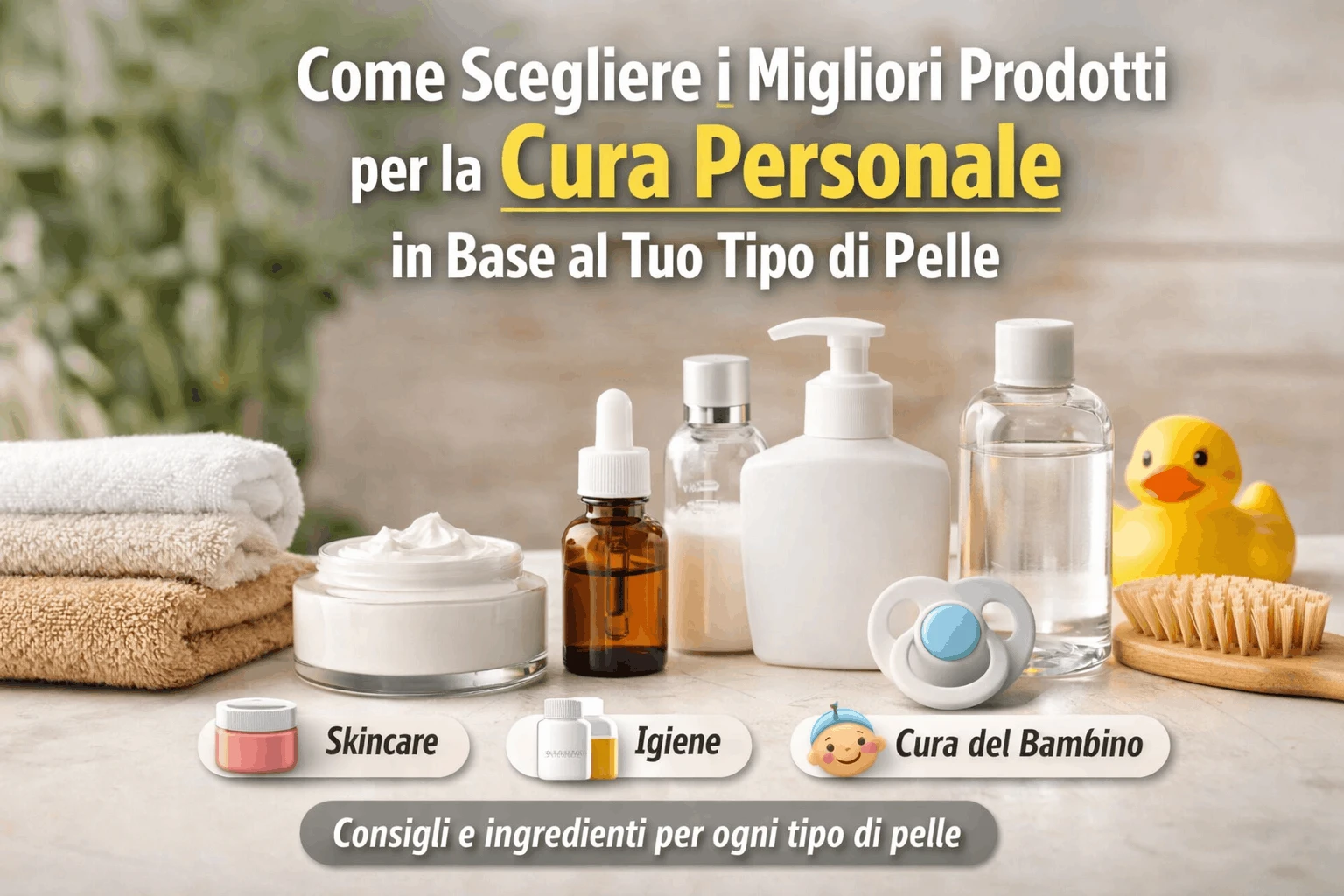 Come scegliere i migliori prodotti per la cura personale in base al tuo tipo di pelle