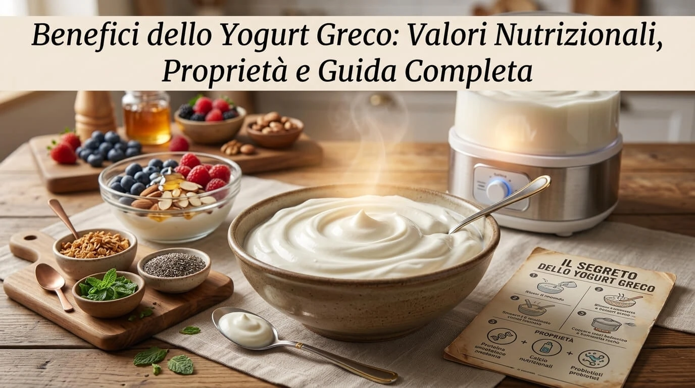 Benefici dello Yogurt Greco: Valori Nutrizionali, Proprietà e Guida Completa
