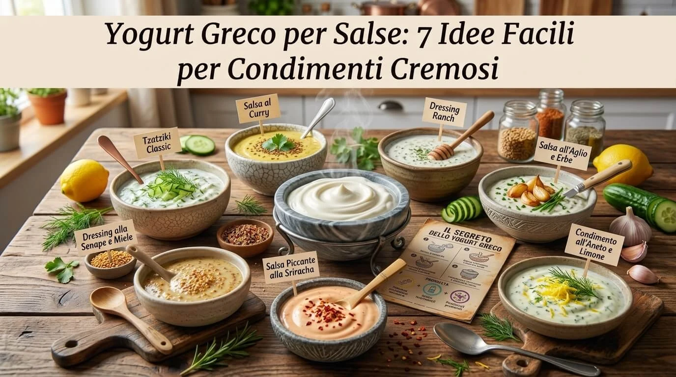 Yogurt Greco per Salse: 7 Idee Facili per Condimenti Cremosi