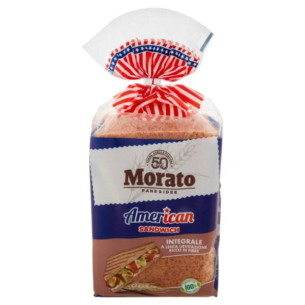 Morato American Sandwich Integrale 600 g Pane alla farina integrale di  grano tenero con olio di girasole - Misirai